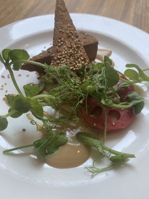 Smoked Tofu  at David Bann Restaurant in Edinburgh