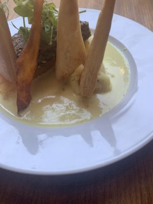 Veg Haggis  at David Bann Restaurant in Edinburgh