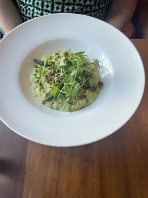 vegetarian risotto (can be made vegan)   at David Bann Restaurant in Edinburgh