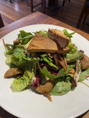 Smoked tofu salad   at David Bann Restaurant in Edinburgh