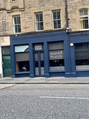   at David Bann Restaurant in Edinburgh
