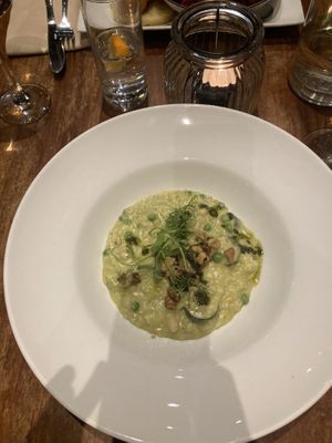 Corvette risotto  at David Bann Restaurant in Edinburgh