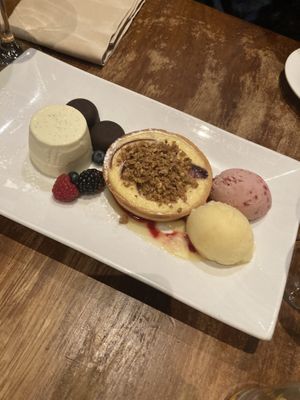 Puddings to share  at David Bann Restaurant in Edinburgh