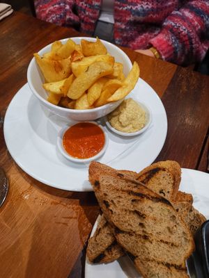 Fries at David Bann Restaurant in Edinburgh