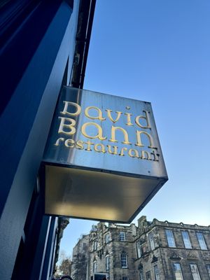 Hello  at David Bann Restaurant in Edinburgh