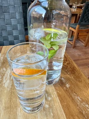 Water   at David Bann Restaurant in Edinburgh