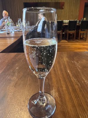 Sparkling   at David Bann Restaurant in Edinburgh