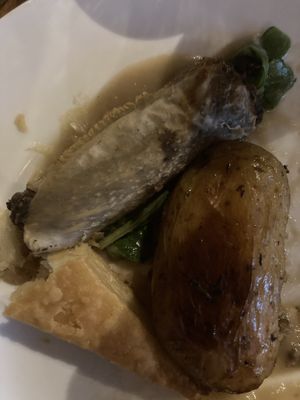 Haggis (I’d already started eating)  at David Bann Restaurant in Edinburgh