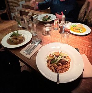   at David Bann Restaurant in Edinburgh