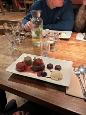   at David Bann Restaurant in Edinburgh