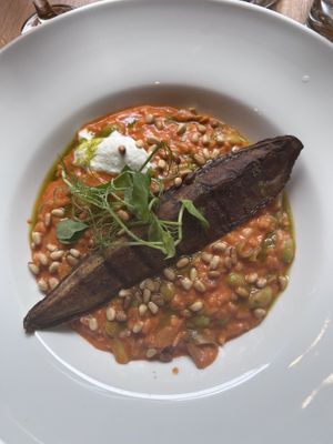 Risotto alla Norma made 🌱   at David Bann Restaurant in Edinburgh