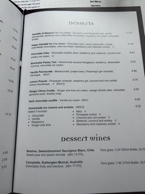 Menu  at David Bann Restaurant in Edinburgh