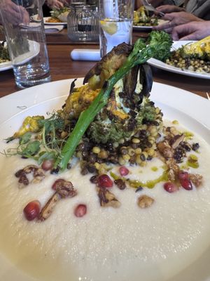 Charred Brassica  at David Bann Restaurant in Edinburgh