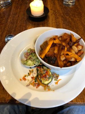 Incredibly delicious vegan food at David Bann Restaurant in Edinburgh