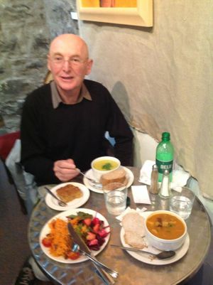 Tasty wholesome vegetarian and vegan choices, although expensive at David Bann Restaurant in Edinburgh