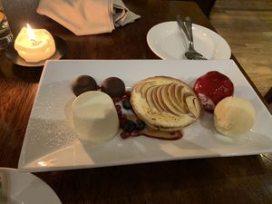 Yummy dessert to share! at David Bann Restaurant in Edinburgh