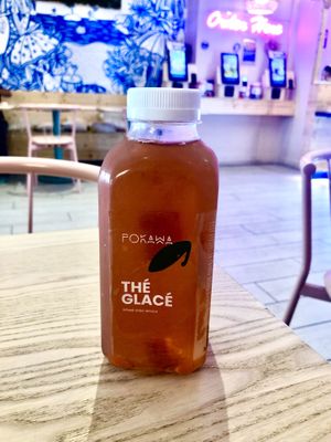 Peach iced tea  at POKAWA in Nice