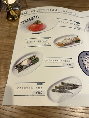  Menu vegetables  at nagi in Nagoya