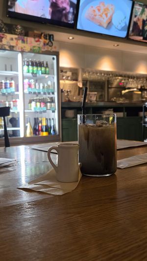Hojicha latte at nagi in Nagoya