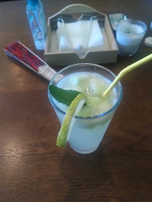 Lemonade with melon at Lovegan in Cluj-napoca