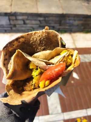 Vegan crepe at Valentino Crepes in Thessaloniki