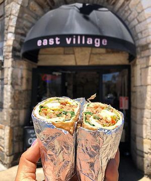 Breakfast Burritors - V at East Village Cafe in Monterey