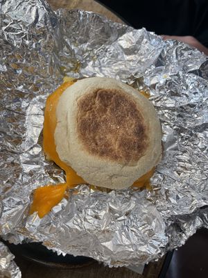 Breakfast bun  at East Village Cafe in Monterey