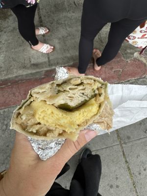 Vegan breakfast burrito!  at East Village Cafe in Monterey