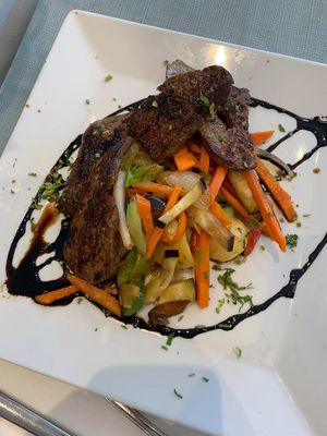 Seitan con verdure di stagione at Alma 22 in Mallorca