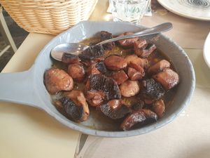 Mushrooms at Agrimia Restaurant in Crete
