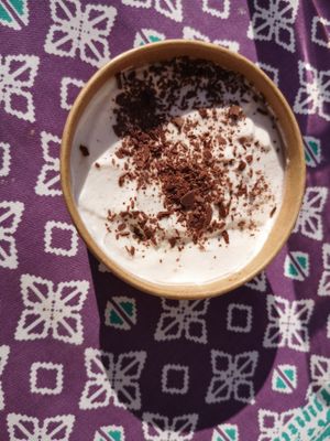 Vegan tiramisu at Bodhi in Leuven