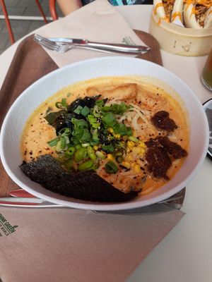 Delicious miso ramen at Bodhi in Leuven