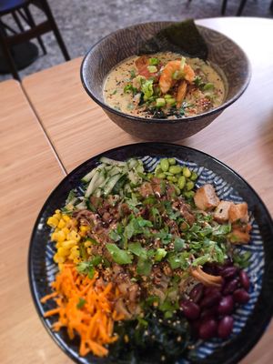 Rice noodle salad at Bodhi in Leuven