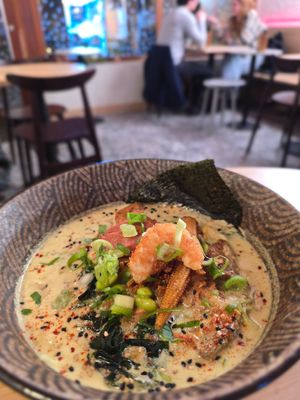 Bodhis creamy miso ramen at Bodhi in Leuven