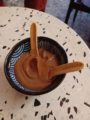 Chocolate mousse at Bodhi in Leuven
