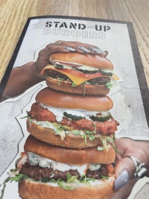   at Stand-Up Burgers in Culver City