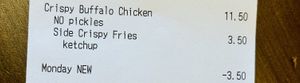 2023.MAR06- Monday any free Side with any Entree   at Stand-Up Burgers in Culver City