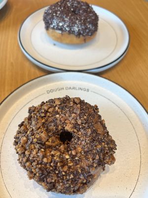 Vegan choco peanut (Front$ and vegan rice choco (Back)   at Dough Darlings in Seminyak
