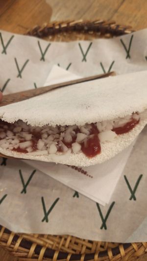 Tapioca with goiabada and coconut at Tapí Tapioca Ipanema in Rio De Janeiro