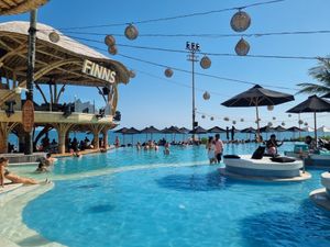 . at Finns Beach Club in Canggu