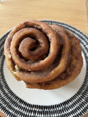 Cinnamon roll  at Little Things Cafe in South East London