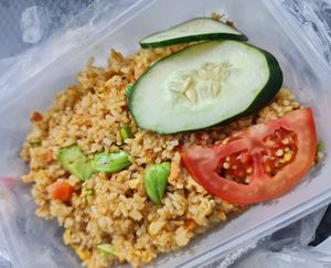 Petai Fried Rice ~ 15/6/22 at Fu Da De Vegetarian 福大德 in North Singapore