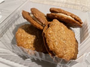 Vegan tahini cookies  at Bread Factory in Athens