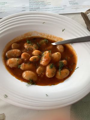 Giant beans  at Nefeli-Anait in Kefalonia