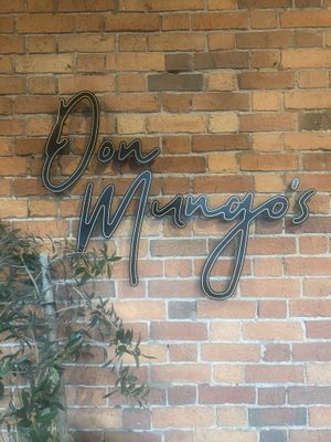 Front sign   at Don Mungo's in Bright