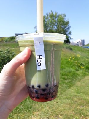 Strawberry matcha at Hea Tea & Coffee in Aberdeen