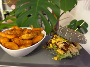 Pulled Mexikaner Chicken at Burgerhain in Erlangen