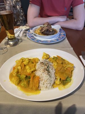 Vegetable curry  at Casa Del Mar in Albufeira