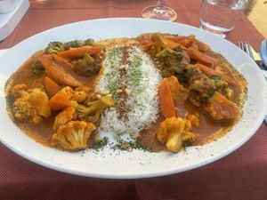 Vegetable curry  at Casa Del Mar in Albufeira