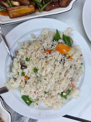 Vegetable fried rice (without egg) at Tao Tao Ju in London